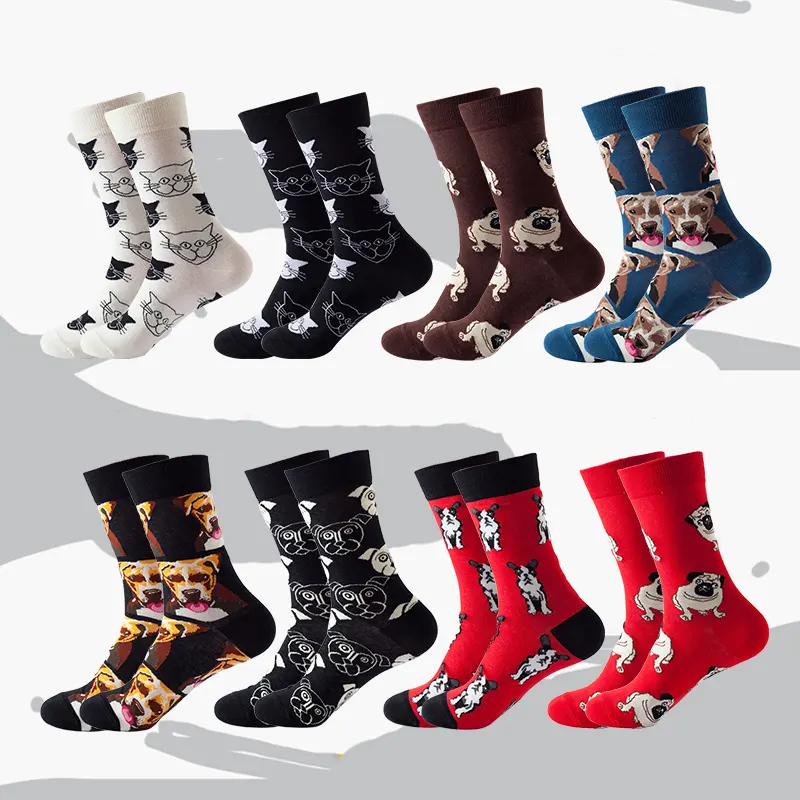 KTD-21112 Stock Wholesale Cute Animal Cat Dress Socks