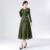 Robe élégante pour femme, expédition sous 7 jours, prête à être expédiée, robe plissée en faux tweed, robe midi une pièce, tenue de bureau, robe plissée