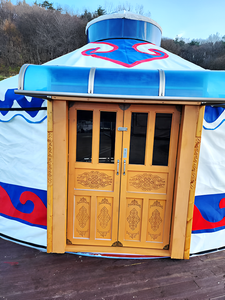 Vente directe d'usine, yurte moderne en acier à ossature métallique, bon marché, à isolation thermique, yurte bon marché - Product Image 5