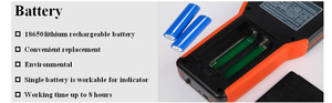 Marine Portable Handheld Ultrasonic Level Indicator CO2 Halon FM-200 Liquefied Gases <b>Plastic</b> 5mm Accuracy 18650 Battery - Product Image 5