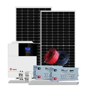 10KW 10kva太阳能系统离网系统5kw套件太阳能系统3kw带电池的太阳能电池板