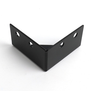 Soporte de Esquina de Acero Negro, Conector de Muebles de Hierro en Ángulo de 90 Grados, Soporte para Gabinete, Accesorio de Ferretería Duradero - Product Image 3