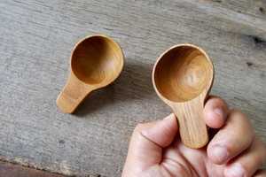 ช้อนไม้ทำมือสำหรับทำอาหาร ใช้เสิร์ฟ ตัก ตี และผสม ด้วยไม้ธรรมชาติที่ทนทาน - Product Image 5