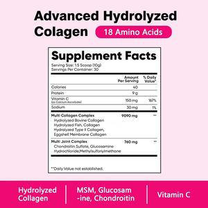 Colágeno Hidrolizado en Polvo de Fábrica de Proveedor OEM, Favorece la Salud de la Piel, el Cabello y las Articulaciones en Solo 1 Mes - Product Image 5