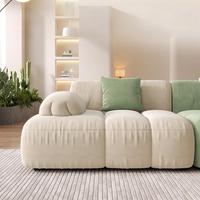 Modernes Modulares Faltsofa-Bett, Stilvolles und Einfaches Set, Weiß, Zweisitzig, Sektionell, Vakuumkomprimiert für Einfachen Versand, für Wohnzimmer