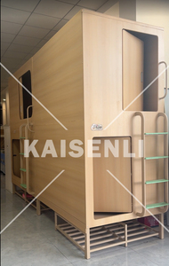 Nueva Tendencia: Cama Cápsula Vertical con Puerta Corredera, Insonorizada, Combinable a Medida, Juego de Muebles para Apartamento - Product Image 2