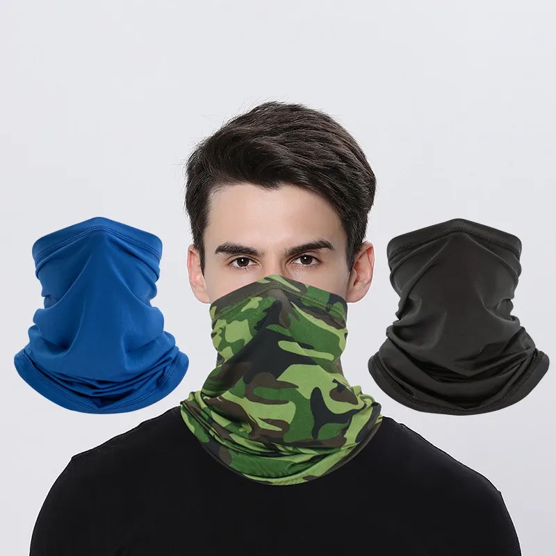 Özel baskılı moda spor Bandana başörtüsü isıtıcı Polyester çok fonksiyonlu dikişsiz tüp yüz Bandana boyun körüğü erkekler için