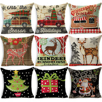 Bonne qualité joyeux magnétique noël décoratif taie d'oreiller housse de coussin taille personnalisée imprimable taies d'oreiller Sublimation