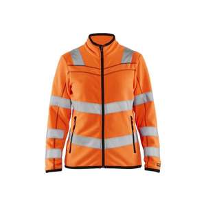 BLAKLADER - 496610105300L Women's <b>Hi</b>-<b>Vis</b> microfleece <b>jacket</b> <b>Orange</b> - EAN 7330509646489 <b>HI</b>-<b>VIS</b> WORKWEAR - Product Image 1