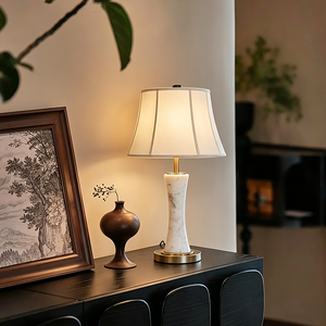 Copper fabric Modern Design <b>LED</b> <b>Table</b> Lamp Home Furnishing Decorative Desk Lighting for Living Room Bedroom <b>Bedside</b> <b>Table</b> Light - Product Image 1
