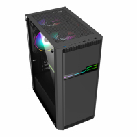 Gabinete para PC Century Star, ATX Full Tower, Panel Lateral de Vidrio, Base de Aluminio con Iluminación, Puertos USB Frontales de 120MM