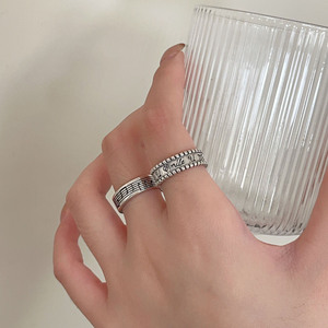 Anillo Geométrico de Plata de Ley S925 para Mujer, Joyería Fina para Uso Diario - Product Image 4