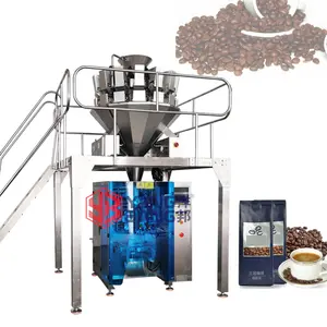 Automatic Multi-head Weighing Coffee Beans Packing Machine Plantain Chips Packaging Machine With Nitrogen