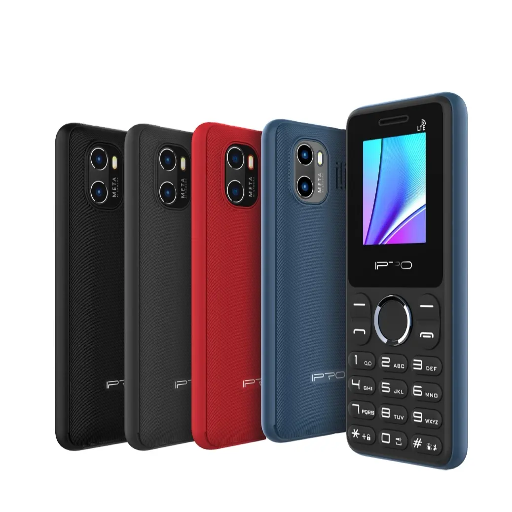 2023 IPRO 새로운 1.77 인치 버튼 전화 800 mah 배터리 GSM 듀얼 심 2g 키보드 기능 전화