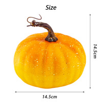 Décoration de fête d'Halloween de luxe pour la récolte, en gros, imperméable, à paillettes dorées dégradées, rayée, citrouille, pour la cour extérieure