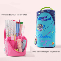 Nouvelle Trousse à Crayons Créative Grande Capacité Durable pour Étudiants, Boîte à Papeterie Multifonctionnelle à Motifs de Dessins Animés, Sac à Stylos Mignon pour Garçons et Filles