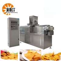 Ligne de production automatique de chips de maïs frites - Machine extrudeuse de snacks soufflés à base de tortillas de maïs
