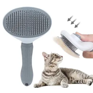 Kedi bakım masaj fırçası kendini temizleme epilasyon slicker fırça köpekler ve kediler için pet kendinden temizleme tarak