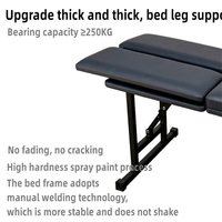 Table de chiropratique portable, table de traitement de correction de la colonne vertébrale pliable, table de massage de physiothérapie pour clinique