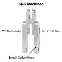 Support de fourche en alliage d'aluminium 6061 usiné sur mesure par CNC, fourche de charnière usinée avec précision pour l'automatisation industrielle OEM ODM
