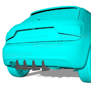 Diffuseur de pare-chocs arrière pour Audi A1 2010-2014, pièce de modification, protection de pare-chocs, accessoires auto - Product Image 3