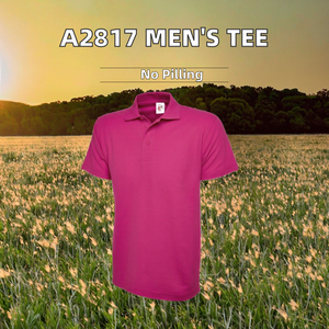 Camiseta de Manga Corta para Hombre, Bordada, Lisa, Transpirable, Tejida, Uniforme, 180 Gramos, Anti-Pilling, Personalizada, Venta al Por Mayor, Talla 2XL - Product Image 2
