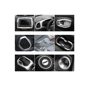 Kit de accesorios para <span class=keywords><strong>Interior</strong></span> de coche, Panel de engranaje de Control central cromado para <span class=keywords><strong>jeep</strong></span> <span class=keywords><strong>Renegade</strong></span> 2014 2015 2016 2017 2018 2019 2020 <span class=keywords><strong>2021</strong></span> 2022 - Product Image 3