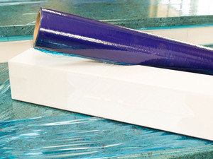 <span class=keywords><strong>Film</strong></span> protecteur en plastique auto-adhésif bleu pour la protection des sols en bois dur - Product Image 6