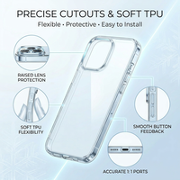 Casing HP Transparan TPU Fleksibel Tipis Kustomisasi Pabrik untuk iPhone 17 Pro Max, Pelindung dengan Potongan Tombol Presisi