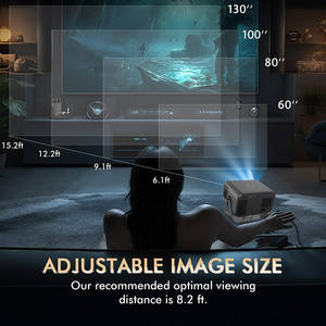 Mini vidéoprojecteur 1080P 300 lumens Smart Home WIFI6 4K pris en charge Projecteurs portables Keystone automatique pour ordinateur portable PC Smartphone - Product Image 6