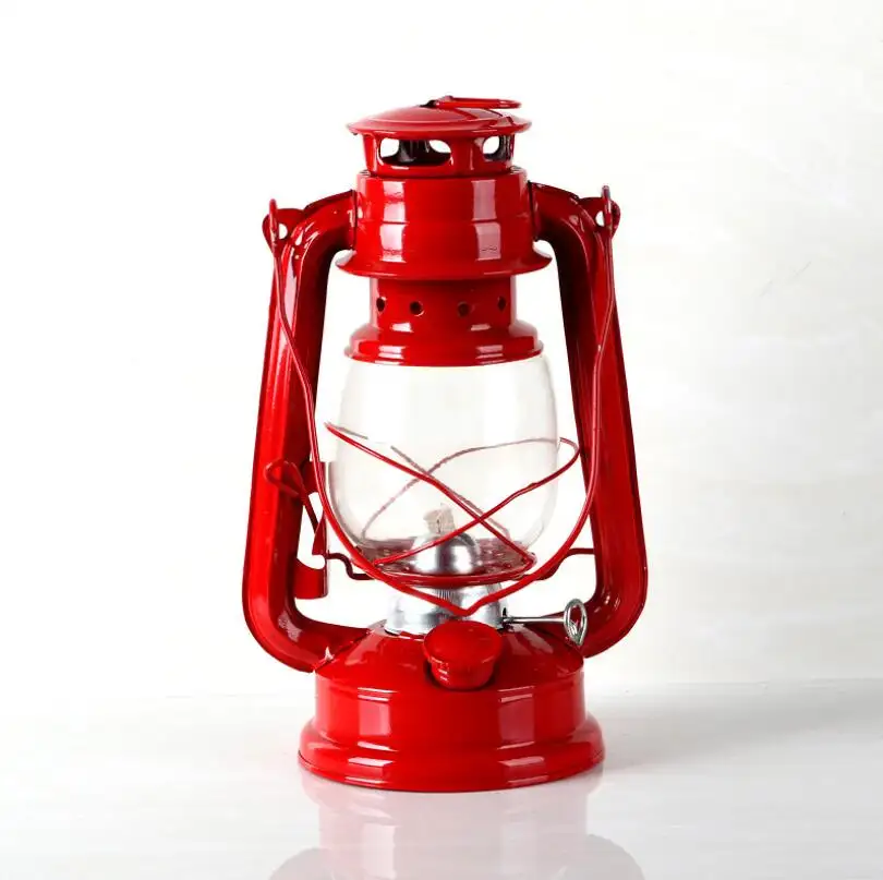 Lámpara de queroseno de vidrio antiguo, logotipo personalizado de fábrica, regalo, promoción