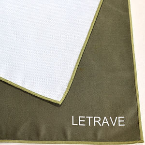 LETRAVE Serviettes en microfibre 3-en-1 réversibles, serviette de plage super absorbante, séchage rapide, idéale pour la plage, le yoga, le <span class=keywords><strong>camping</strong></span>, les voyages - Product Image 3