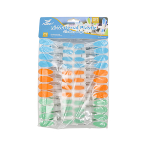 Pinces à <span class=keywords><strong>linge</strong></span> écologiques multi-styles en plastique, 24 pièces, durables, résistantes au vent, pour étendoir à <span class=keywords><strong>linge</strong></span> extérieur - Product Image 3