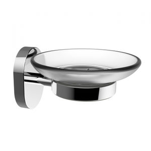 LINK LINE - Jabonera Transparente y Cromada - Product Image 1