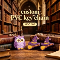 Porte-clés en PVC personnalisés avec logo, de haute qualité, promotionnels, colorés, imperméables, souvenirs décoratifs