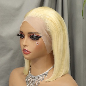 Parrucca da 10 pollici di colore grigio a Bob <span class=keywords><strong>capelli</strong></span> umani 13x4 parrucche anteriori in pizzo per donne vietnamesi <span class=keywords><strong>capelli</strong></span> grezzi a doppio taglio con osso dritto - Product Image 6