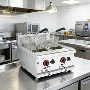Freidora Comercial Económica de Fábrica para Pollo <span class=keywords><strong>Frito</strong></span>, Donuts, Filetes de Pollo y Patatas Fritas con Precio Competitivo - Product Image 2
