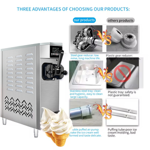 Mini máquina automática de helados de un solo cabezal de uso comercial directo de fábrica, nuevo servicio suave para <span class=keywords><strong>restaurante</strong></span>, materia prima de fruta hecha - Product Image 3