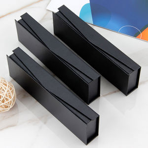पेन कस्टम लोगो के लिए उच्च गुणवत्ता वाले लक्जरी व्यक्तिगत पैकेजिंग कार्डबोर्ड उपहार पेन बॉक्स ब्लैक पेपर बॉक्स - Product Image 3
