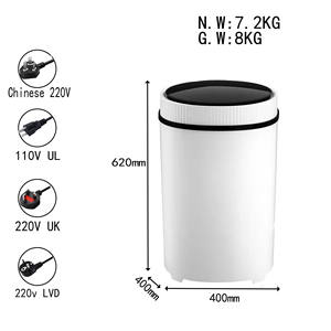 Lavadora de zapatos semiautomática pequeña de un solo cilindro de cubo redondo grande para el hogar - Product Image 3