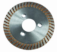 Lame de scie diamantée turbo industrielle soudée au laser, pressée à chaud, 4''-14'', pour coupe à sec/humide de céramique, marbre, carrelage, OEM
