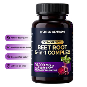 OEN/ODM Capsules de racine de betterave Offre Spéciale Capsules de racine de betterave 5 en 1 Complexe pour soutenir la santé cardiaque, la circulation saine Niveaux d'énergie - Product Image 1