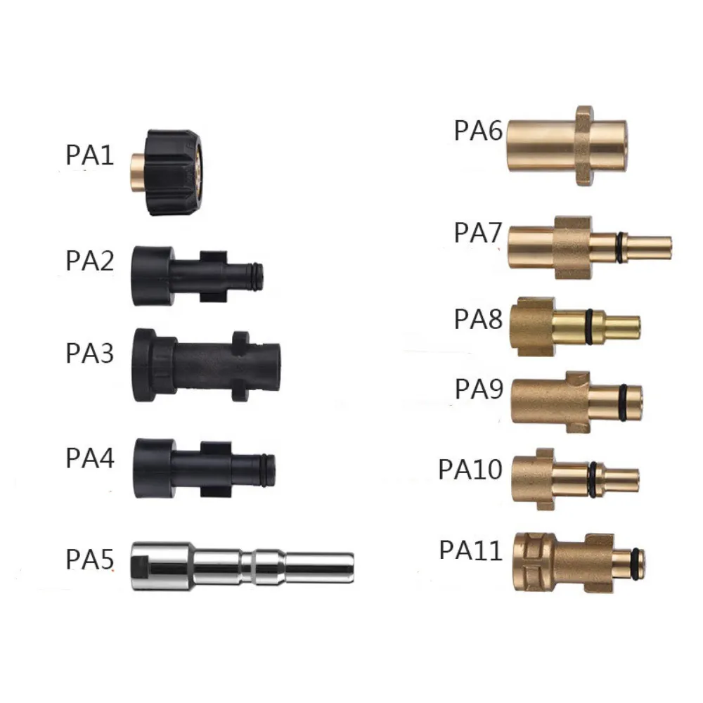 Pot Busa Salju Tekanan Tinggi PA Pot Kuningan Adaptor Pas Semprot Busa Konektor Lance