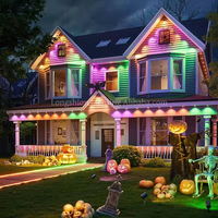 Luces de Navidad LED RGB de 24 V CC, IP67, con Controlador de Música Inteligente por Aplicación, Decoración para el Hogar y Aleros