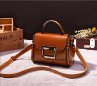 Sac à bandoulière de luxe en cuir véritable pour femme, mini sac à main élégant