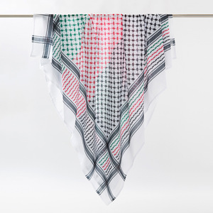 Nuovo Arafat cotone turbante arabo sciarpa quadrata stampata in stile palestinese - Product Image 1