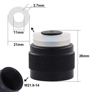 Nuevo aluminio G1/2-14/W21.8/TR21-4 hilo/Protector para HPA/<span class=keywords><strong>CO2</strong></span> tanque de <span class=keywords><strong>Paintball</strong></span> Soda cilindro regulador o válvula - Product Image 4