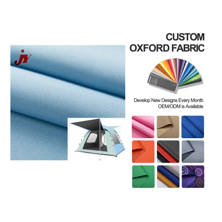 Zhejiang Производитель Водонепроницаемая ткань 600D 100% полиэстер Оксфорд ткань для палатки