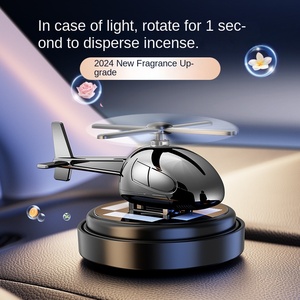 Diffuseur d'air solaire pour voiture au design moderne, écologique, parfumé, hélicoptère solaire - Product Image 5