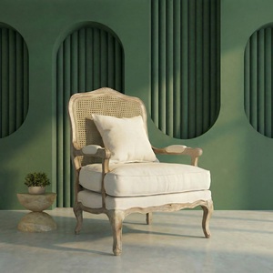 Divano d'Epoca in Legno Massello Stile Francese Originale, Settee Classico Europeo Vittoriano per Lussuose Hall di Hotel ed Eventi Nuziali - Product Image 1